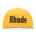 Yellow Twill Logo Baseball Cap