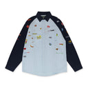 Blue Bowling Shirt