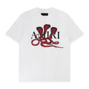 White/Red Snake Tee
