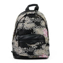 Black Hibiscus Jacquard Backpack