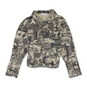 Beige Printed Jacket