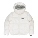 White Nylon Puffer Jacket