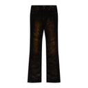 Brown Super Stack Flare Jeans