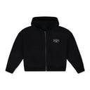 Black Reversible Zip Hoodie