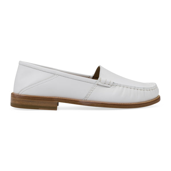 White Slip on Loafer