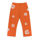 Orange Cotton Wreath Sweatpants