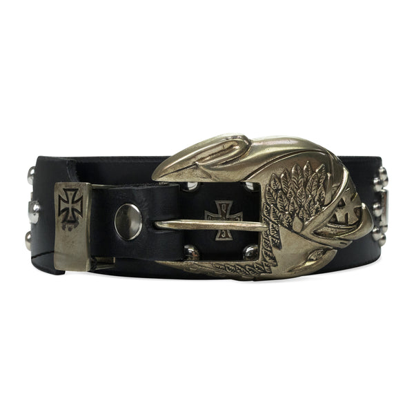 Black Eagle Petit Iron Cross Stud Belt