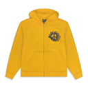 Yellow Denim University Zip Hoodie