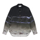Night Shore Print Silk Shirt