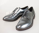 Silver Patent Oxfords