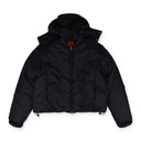 Black Flower Puffer Jacket