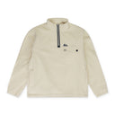 Bone White Quarter Zip Fleece Pullover