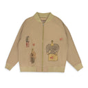 Khaki Canvas 'Woman' Bomber Jacket
