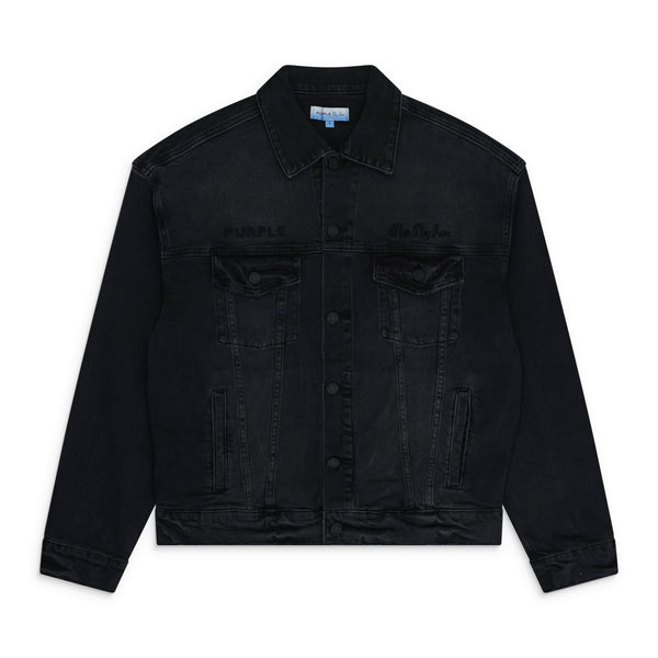 Black Purple x Blue Sky Denim Jacket