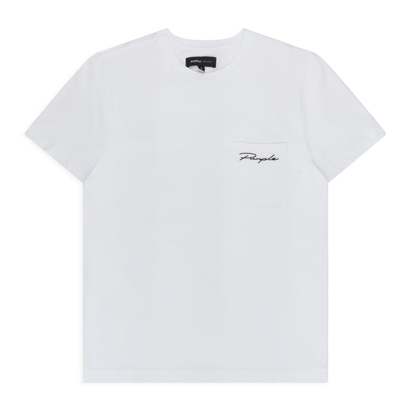 White Clean Jersey Pocket T-shirt