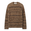Brown Viskan Striped Crewneck Sweater