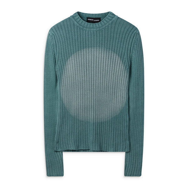 Aqua Circle Fadeout Sweater