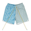Marine / Sage Paisley Swim Trunks