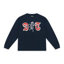 Blue DT Zebra Crest Long Sleeve T-Shirt