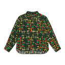 Multicolor Fruit Collage Button-Up