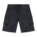 Black Beauty Leather Cargo Shorts