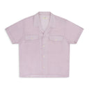 Pink Second Layer SS Open Collar Shirt