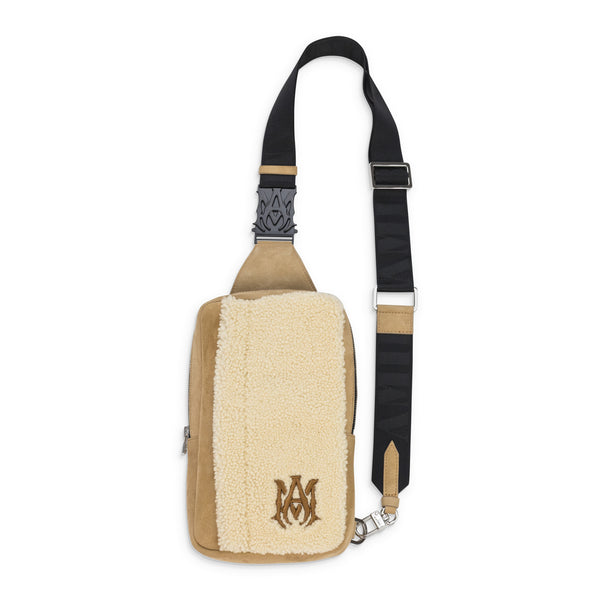 Natural Shearling Sling Bag