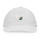 White Brushed Crest Hat