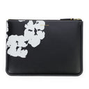 Black Cotton Wreath Wallet
