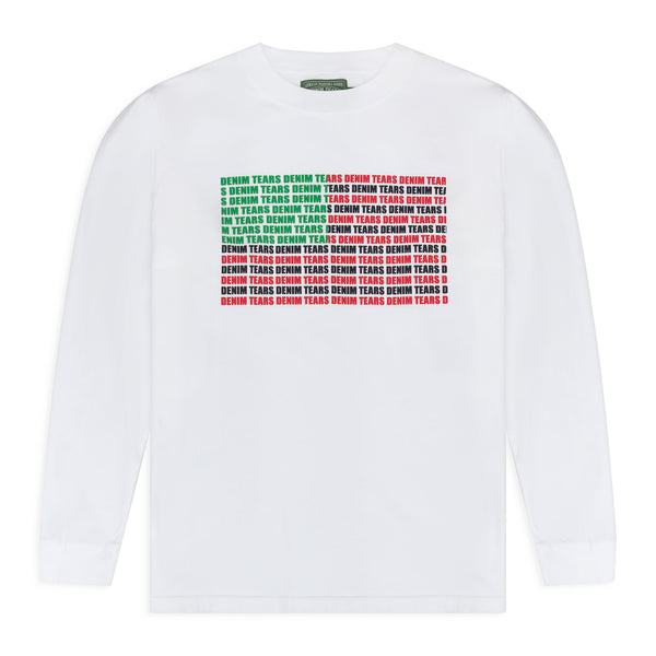 White Logo Flag Long Sleeve T-Shirt