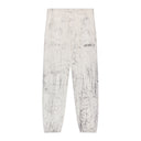 White Cracked Dye Logo Sweatpants