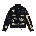 Black/White Warm-Up Bomber
