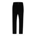 Overdyed Black Crystal Thrasher Skinny Jeans