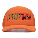 Orange Late Capitalism Trucker Hat