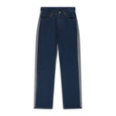 Blue Split Reversed Denim Trousers