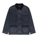 Dark Indigo Corduroy Detail Workwear Canvas Jacket