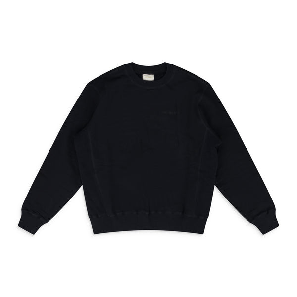 Black Tonal Logo Crewneck Sweatshirt