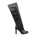 BLACK MONIQUE KNEE-HIGH BOOTS