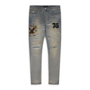 Antique Indigo Varsity Eagle Logo Jeans