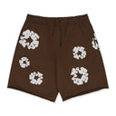 Brown Cotton Wreath Shorts