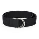 Black Peace Wreath Webbing D-Ring Belt