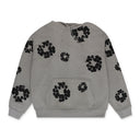 Grey Cotton Wreath Hoodie