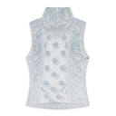 White Bandana Mesh Tank