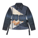Black Multi Belted Puffer Jacket