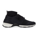 Black Stretch Fabric CC Sneakers