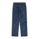 Blue Graffiti Straight Leg Jeans