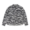 Multi Zebra Print Button Up Shirt
