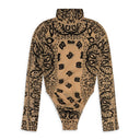 Nude Bandana Mesh Bodysuit