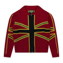 Red Union Jack Zip Sweater