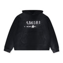 Black MA Bar Applique Hoodie